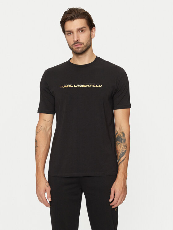KARL LAGERFELD T-shirt 755462 551235 Nero Regular Fit, taglia : M