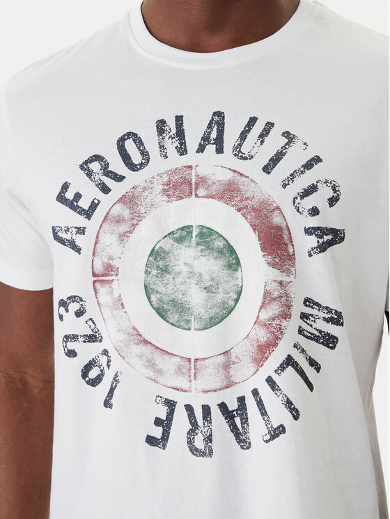 Aeronautica Militare Aeronautica Militare T-särk 261TS2538UJ00727 Valge Regular Fit