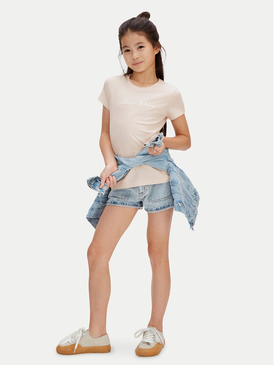 Calvin Klein Jeans Calvin Klein Jeans Póló LVCKSJA17G Rózsaszín Regular Fit