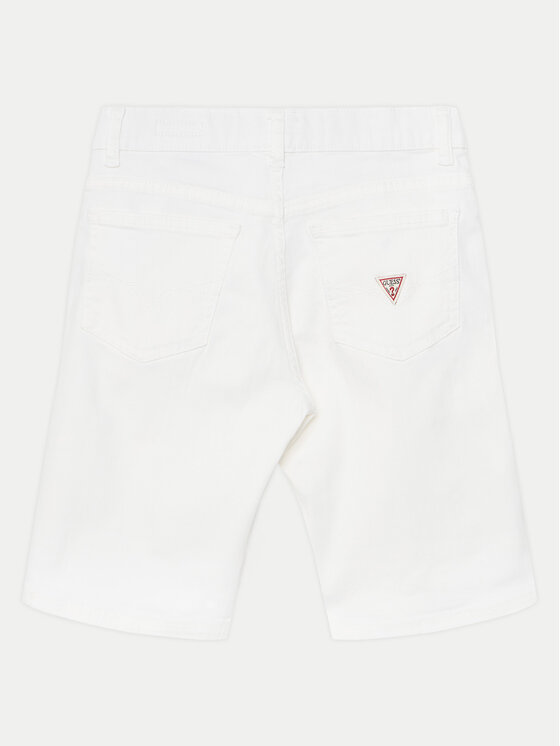 Guess Guess Pantaloni scurți de blugi L4RD11 WE620 Alb Regular Fit