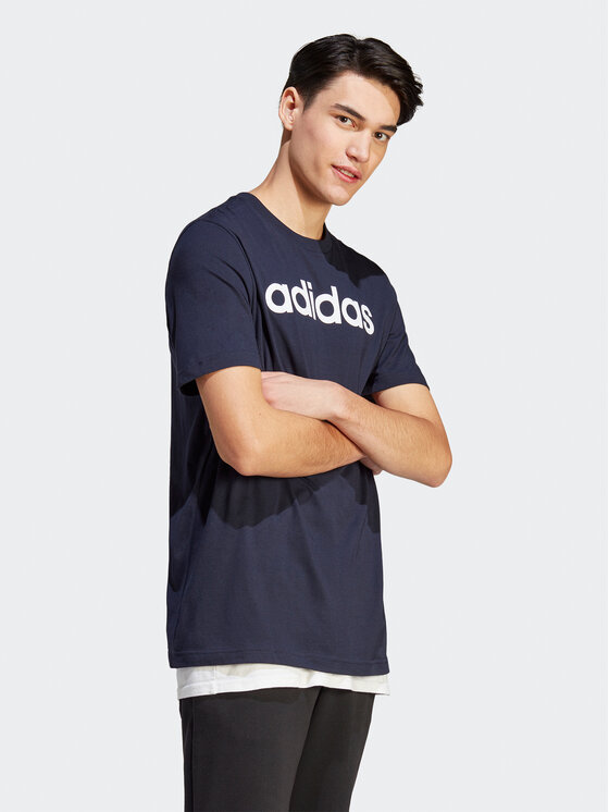 Essentials Single Jersey Linear Embroidered Logo Tee