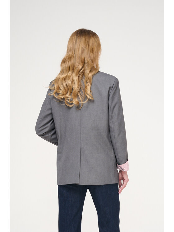 Castellani Castellani Marynarka Terrasa Szary Regular Fit