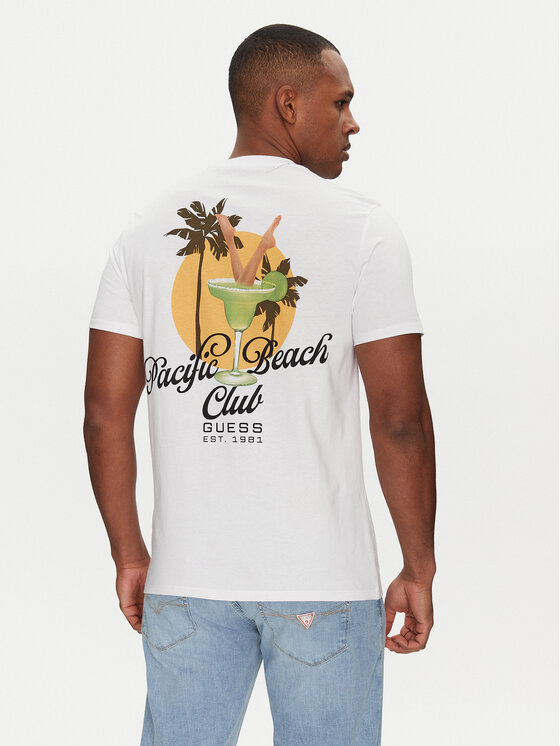 Guess Guess T-Shirt M5GI58 KBW41 Biały Regular Fit