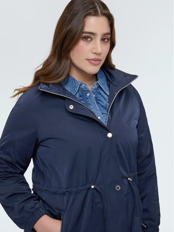 Fiorella Rubino Fiorella Rubino Płaszcz zimowy F060T001499N034 Niebieski Regular Fit