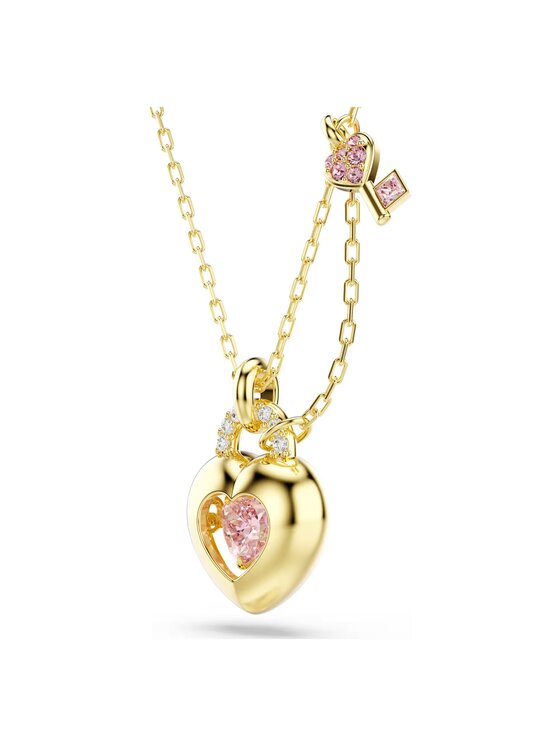 Swarovski Swarovski Naszyjnik Idyllia dwustronne serce 5737288 Złoty