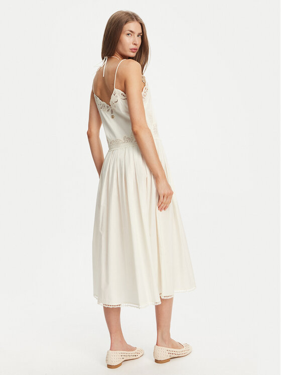 TWINSET TWINSET Sommerkleid 251TT2160 Écru Regular Fit