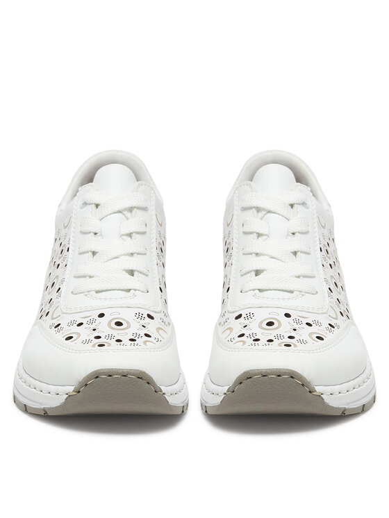 Rieker Rieker Sneakersy N6506-80 Biały