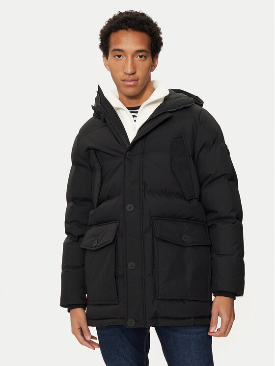 Tommy Hilfiger Tommy Hilfiger Télikabát Essential MW0MW37483 Fekete Regular Fit