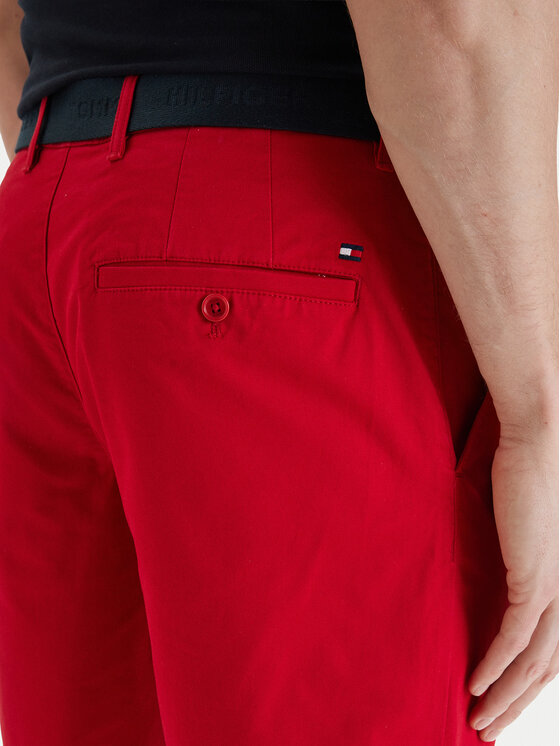 Tommy Hilfiger Tommy Hilfiger Riidest šortsid Denton MW0MW42349 Punane Slim Fit
