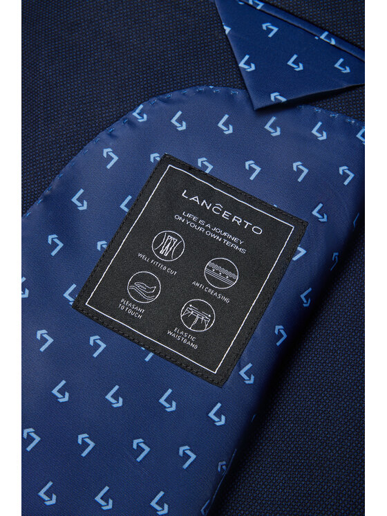 Lancerto Lancerto Garnitur Kannedy GA073124000004 Granatowy Slim Fit