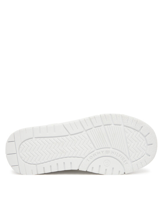 Tommy Hilfiger Tommy Hilfiger Сникърси Low Cut Lace Up Sneaker T3X9-34091-1355 S Бял