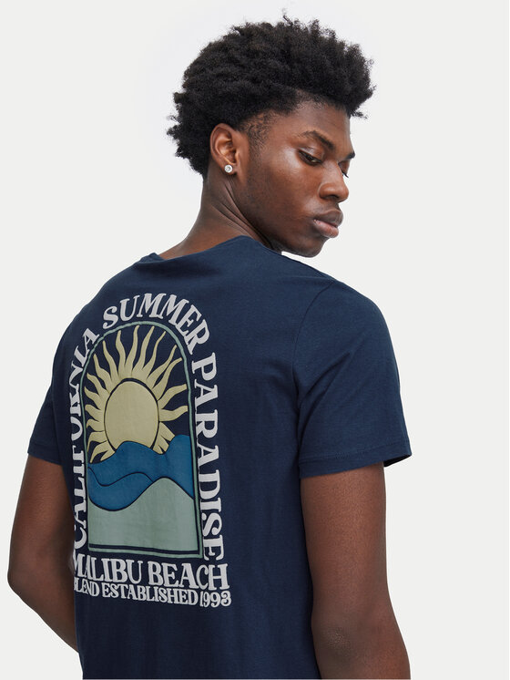Blend Blend T-Shirt 20716481 Granatowy Regular Fit