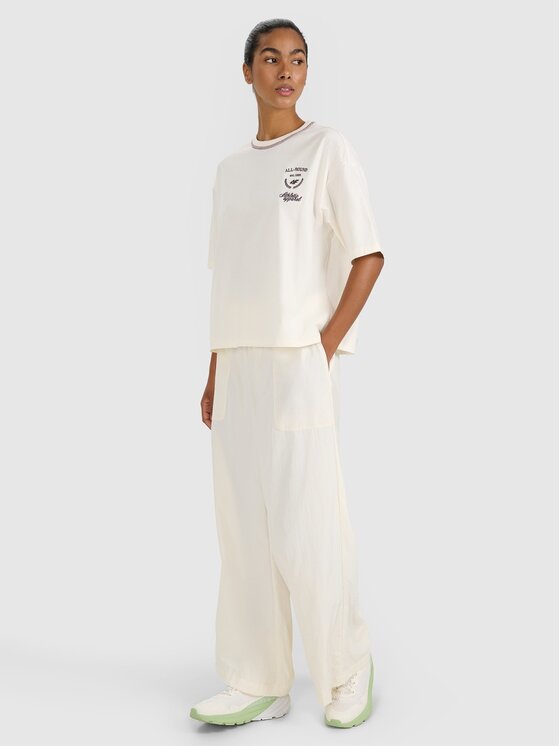 4F 4F T-Shirt 4FRSS25TTSHF2979-11S Biały Oversize