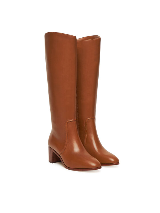 LAUREN RALPH LAUREN LAUREN RALPH LAUREN Kozačky Charly Bo Tal 802974388001 Hnědá