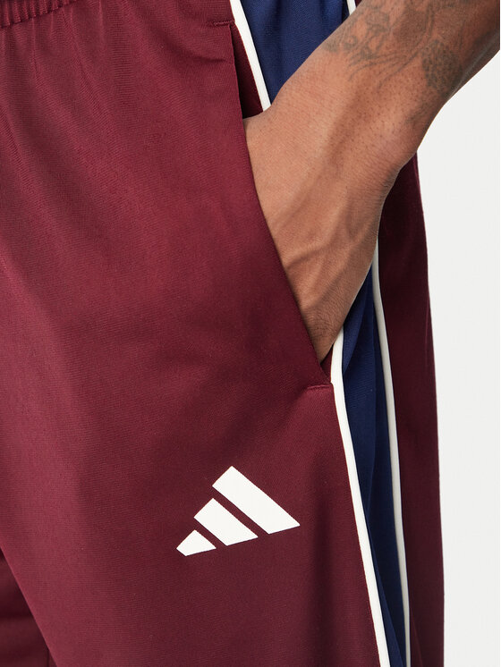 adidas adidas Tuta Colour Block KH2731 Bordeaux Regular Fit