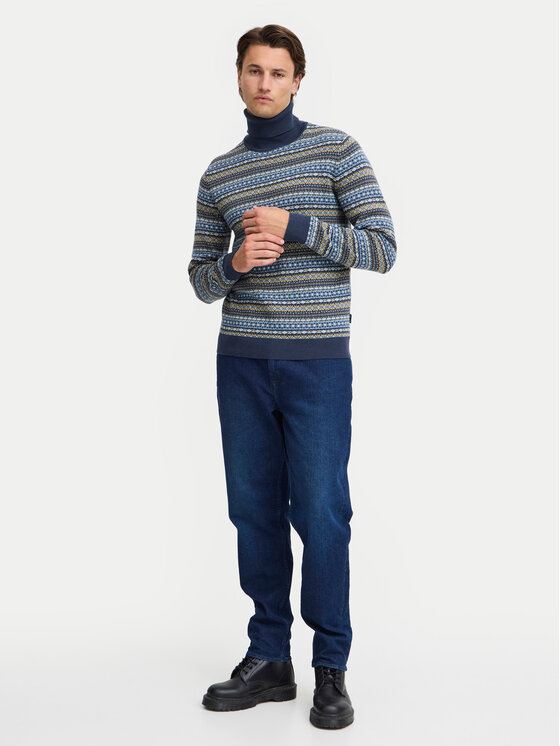 Blend Blend Rollkragenpullover 20717856 Blau Regular Fit
