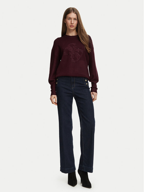 Guess Guess Светр W6BR52 Z1453 Бордовий Regular Fit