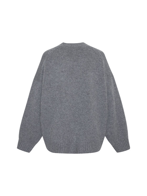 Style Republic Style Republic Kardigan Mieszanka wełny i kaszmiru Szary ciemny Oversize