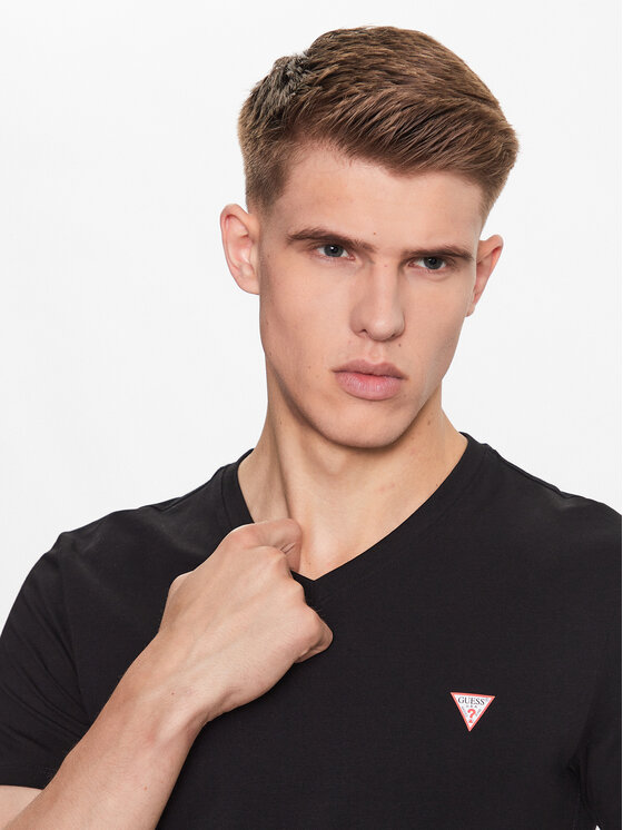 Guess Guess Tricou M2YI32 J1314 Negru Slim Fit