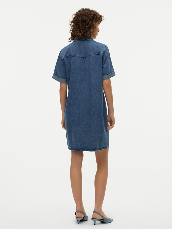 Vero Moda Vero Moda Džínové šaty Jennie 10309665 Modrá Regular Fit
