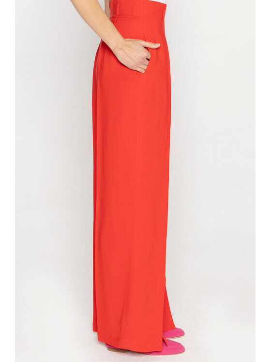 Deni Cler Milano Deni Cler Milano Spodnie materiałowe W-DC-5211-D2-B5-30-1 Czerwony Loose Leg
