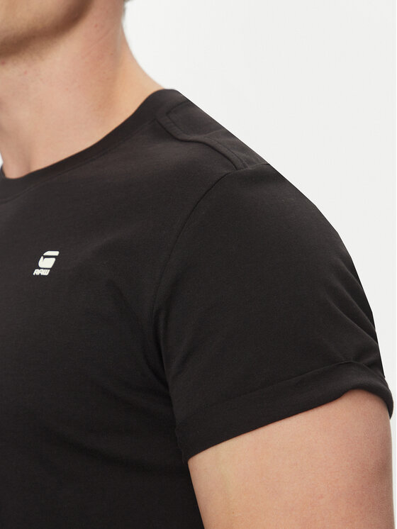 G-Star Raw G-Star Raw T-Shirt Lash D16396-B353-2199 Czarny Relaxed Fit