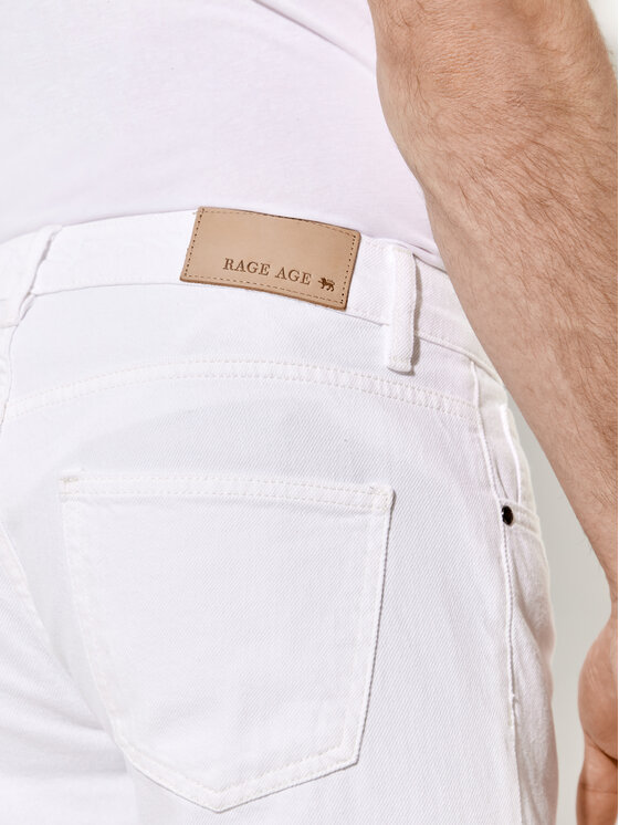 Rage Age Rage Age Jeansy Twich Bílá Regular Fit