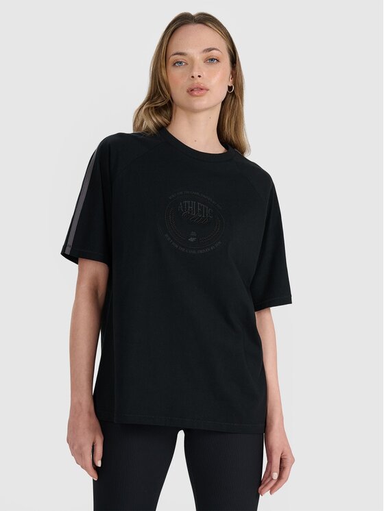4F 4F T-shirt 4FRSS25TTSHF2791-20S Nero Oversize
