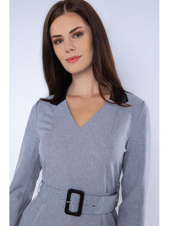 QUIOSQUE QUIOSQUE Každodenné šaty ASTA DRESS Sivá Regular Fit