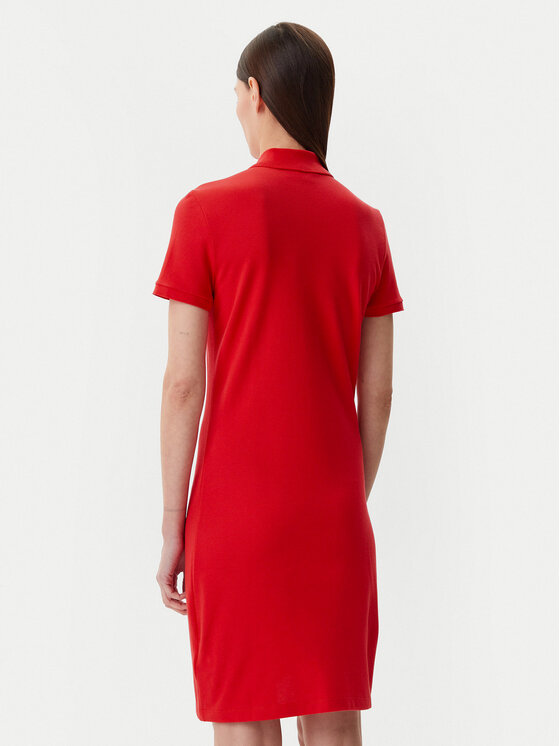 Lacoste Lacoste Vestito da giorno EF5473 Rosso Slim Fit