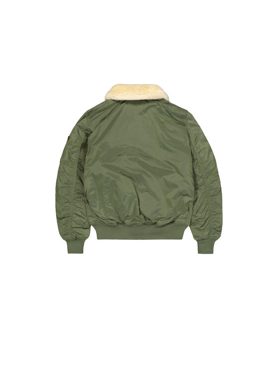 Alpha Industries Alpha Industries Kurtka bomber Injector III Bomber Jacket Zielony Slim Fit