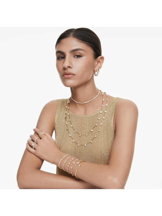 Swarovski Swarovski Naszyjnik zestaw Una Angelic 5720506 Złoty