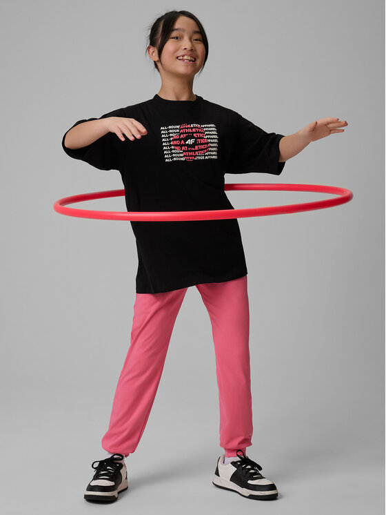 4F 4F T-Shirt THE COLOR'S ENERGY Czarny Loose Fit