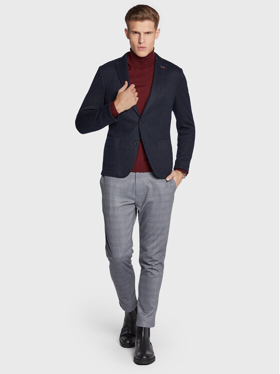 Giacca da abito 2470-00 Blu scuro Slim Fit