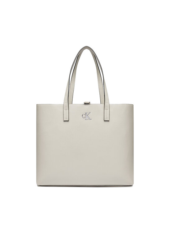 Calvin Klein Jeans Calvin Klein Jeans Geantă Minimal Monogram Slim Tote34 K60K611501 Écru