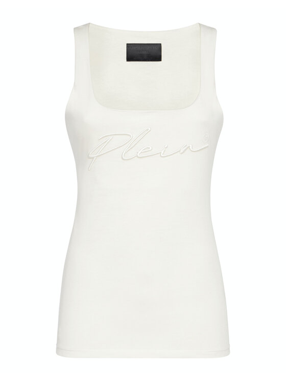 PHILIPP PLEIN PHILIPP PLEIN Tank top 1427 Beżowy Skin Tight Fit