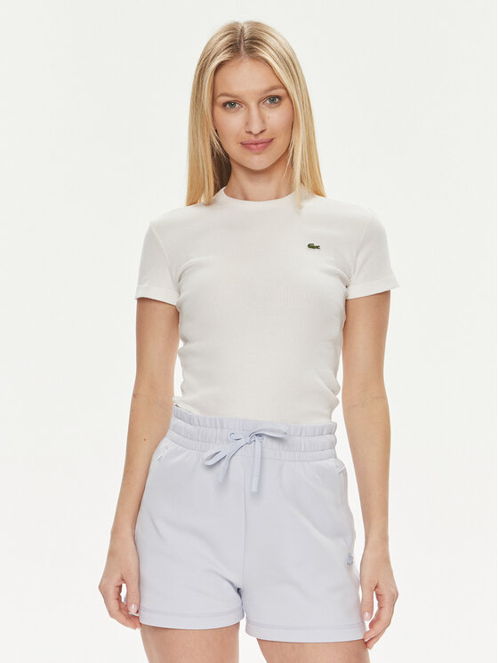 Lacoste T-krekls TF5538 Balts Regular Fit