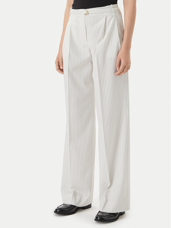 HUGO HUGO Pantaloni di tessuto Hejuly 50559202 Bianco Loose Fit