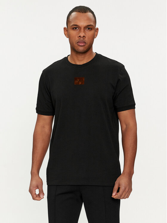 HUGO Hugo T-särk Diragolino_V 50501005 Must Regular Fit