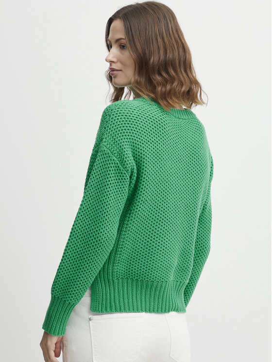 Fransa Fransa Maglione 20611827 Verde Regular Fit