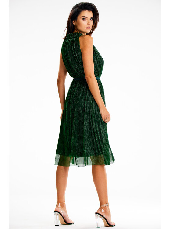 Awama Awama Abito da sera A629 Verde Basic Fit