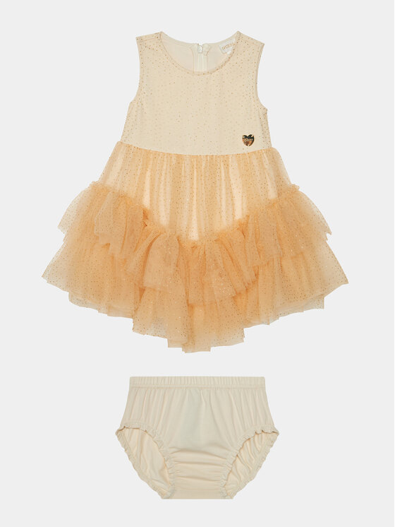 Guess Guess Kleid für den Alltag A4RK03 KC3F0 Beige Regular Fit