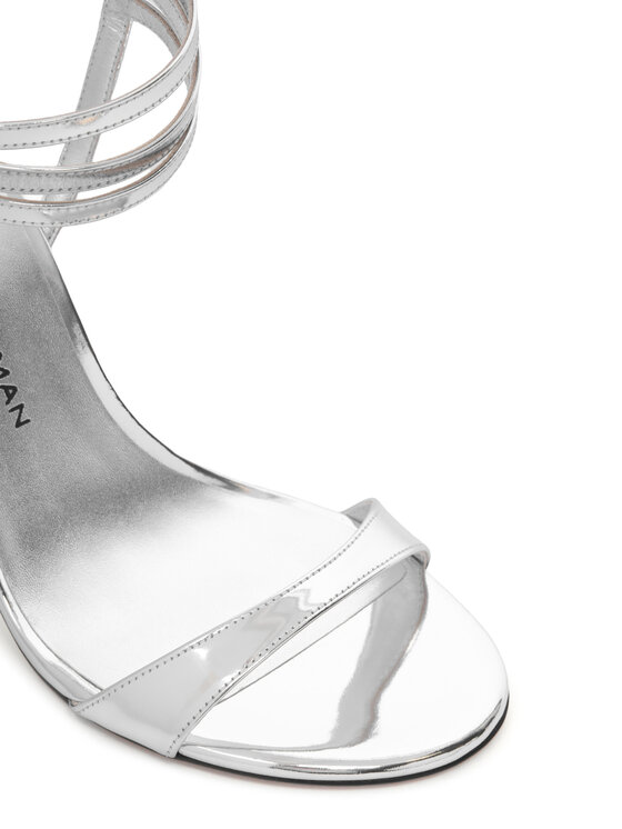 Stuart Weitzman Stuart Weitzman Sandale Naudistini Wrap 100 SM911 Argintiu