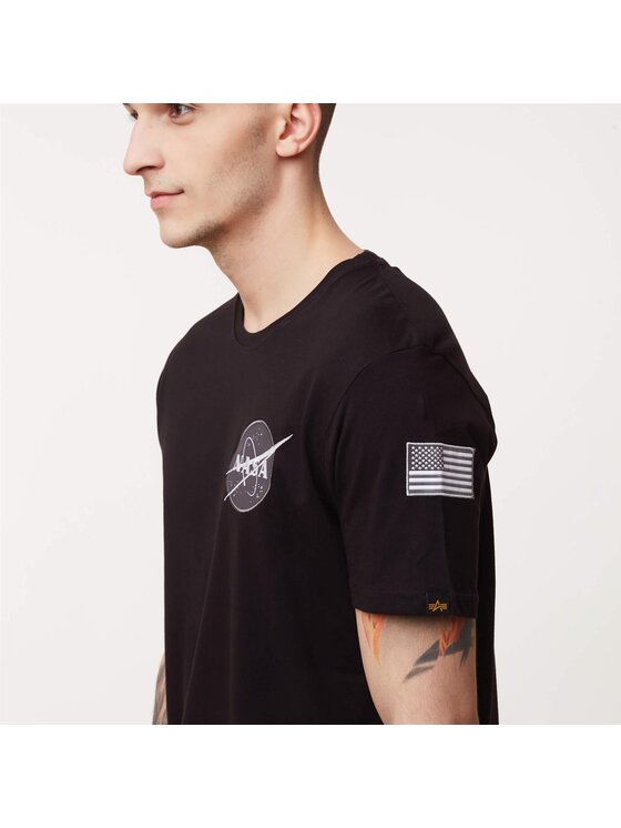 Alpha Industries Alpha Industries T-Shirt SPACE SHUTTLE T 03 Černá Classic Fit