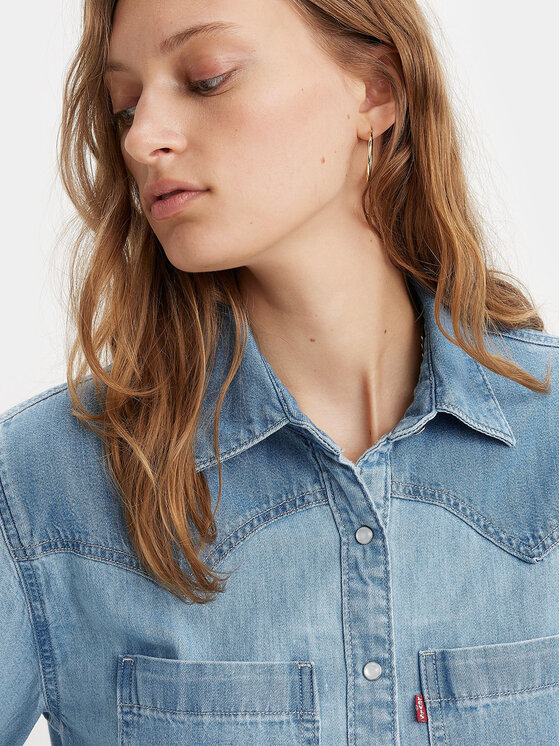 Levi's® Levi's® traper košulja Teodora A7244-0003 Plava Relaxed Fit