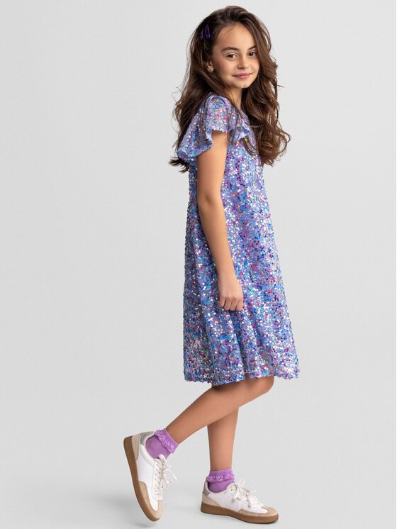 minoti minoti Sukienka elegancka 30DRESS171 Niebieski Regular Fit