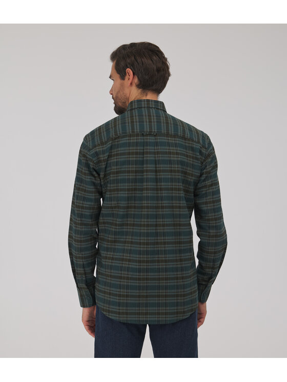 Lee Cooper Lee Cooper Koszula jeansowa NEW TENBY Zielony Comfort Fit