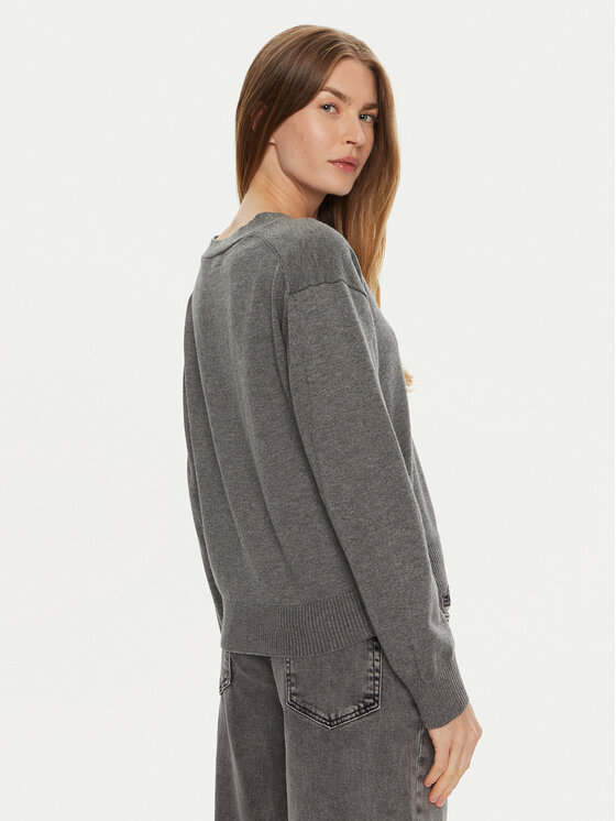 Guess Jeans Guess Jeans Strickjacke W4BR16 Z3HO2 Grau Regular Fit