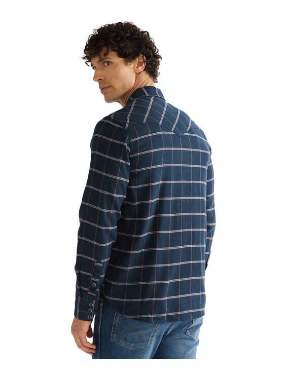Wrangler Wrangler Koszula 112386956 Granatowy Regular Fit