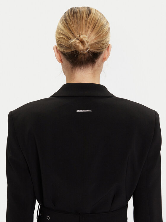 KARL LAGERFELD KARL LAGERFELD Cocktail obleka A4W13023 Črna Slim Fit